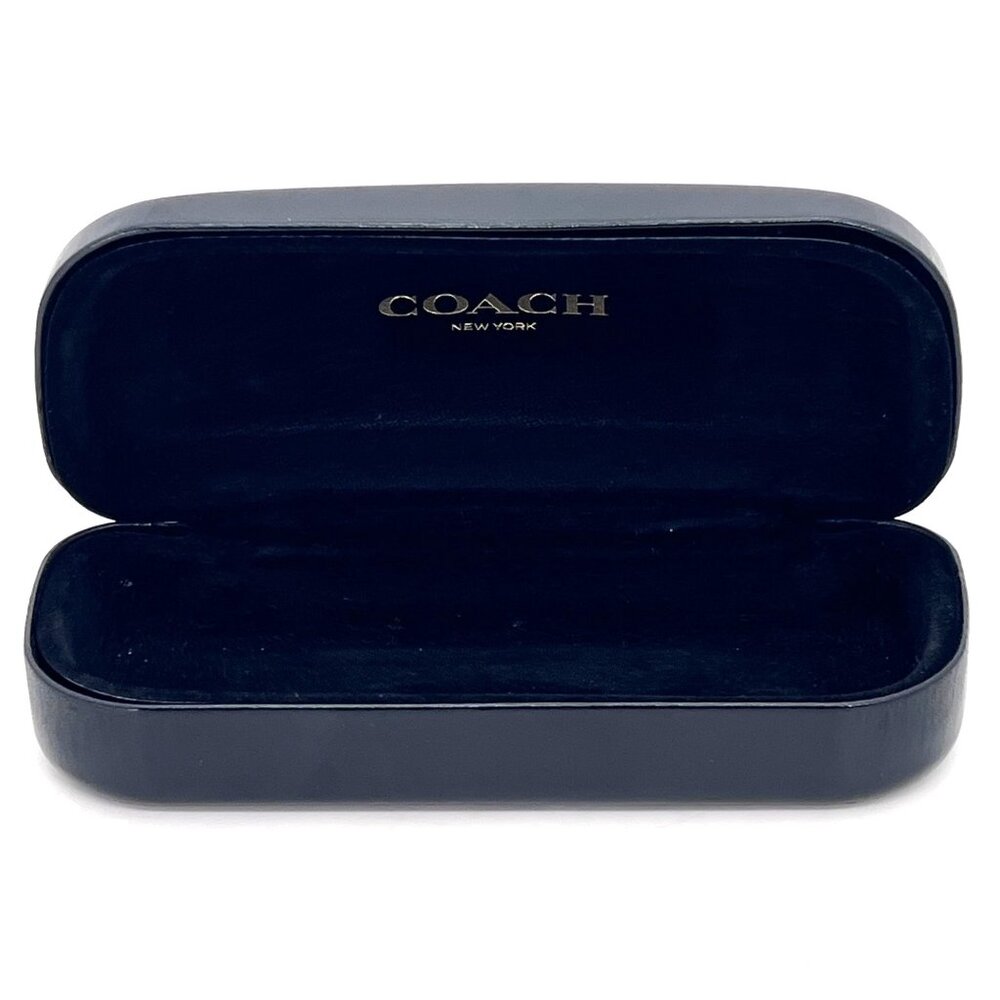 Coach New York Black Hard Shell Clamshell Eyeglass Sunglass Case - Picture 3 of 11